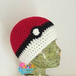 Pokeball knit beanie